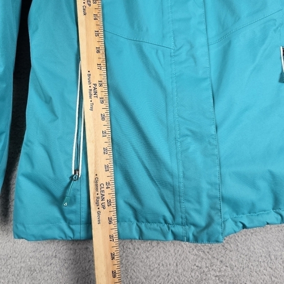 Gerry Jacket Womans Size L Green Fleece Lined Hooded Long Sleeve Insulated Coat - Picture 3 of 16